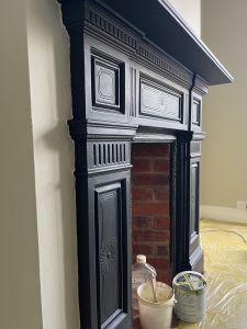 renovated fire place, classic home