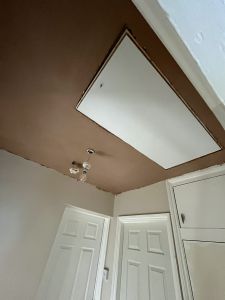 plastered ceiling